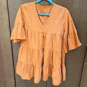 Shein orange babydoll dress - size Medium